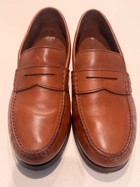 Johnson & Murphy Brown leather Penny Loafer dress shoes Men size 8